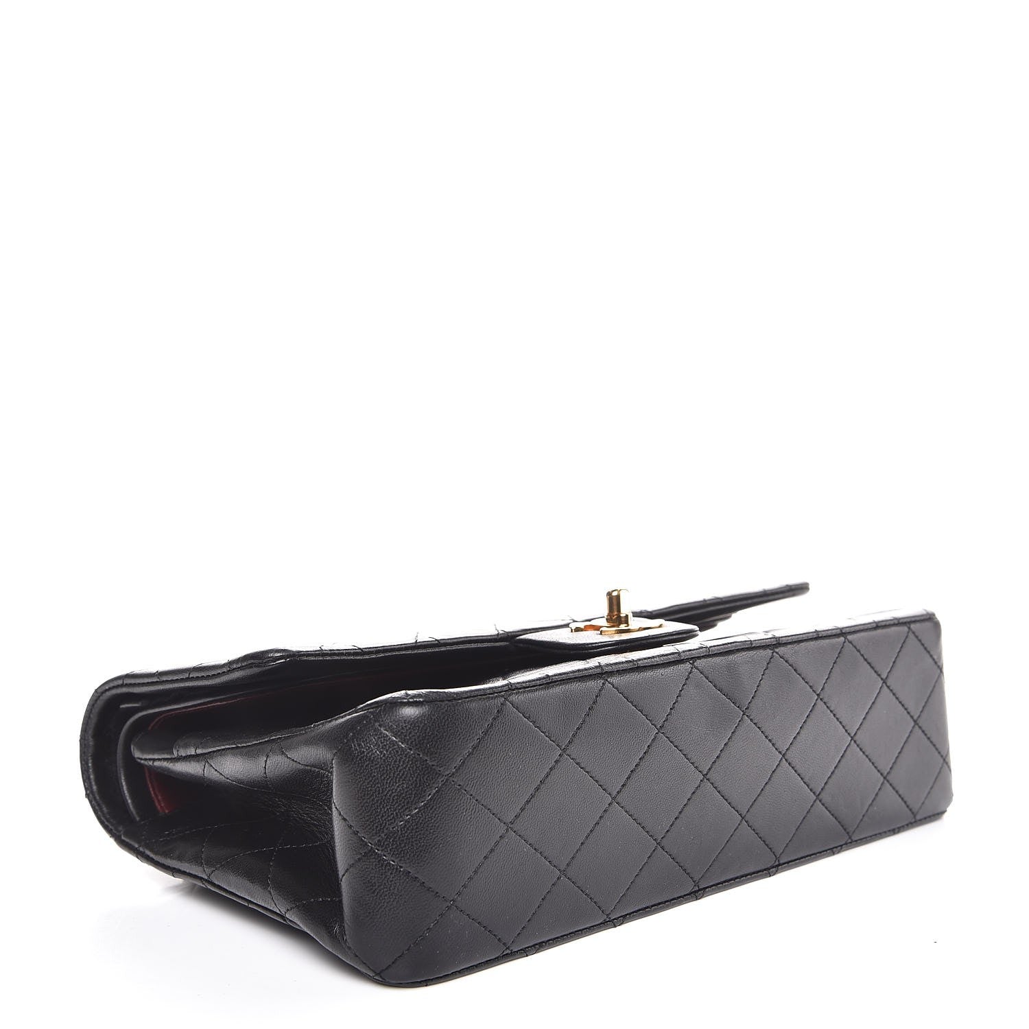 Chanel Lambskin Quilted Medium Double Flap Black 5 of 9