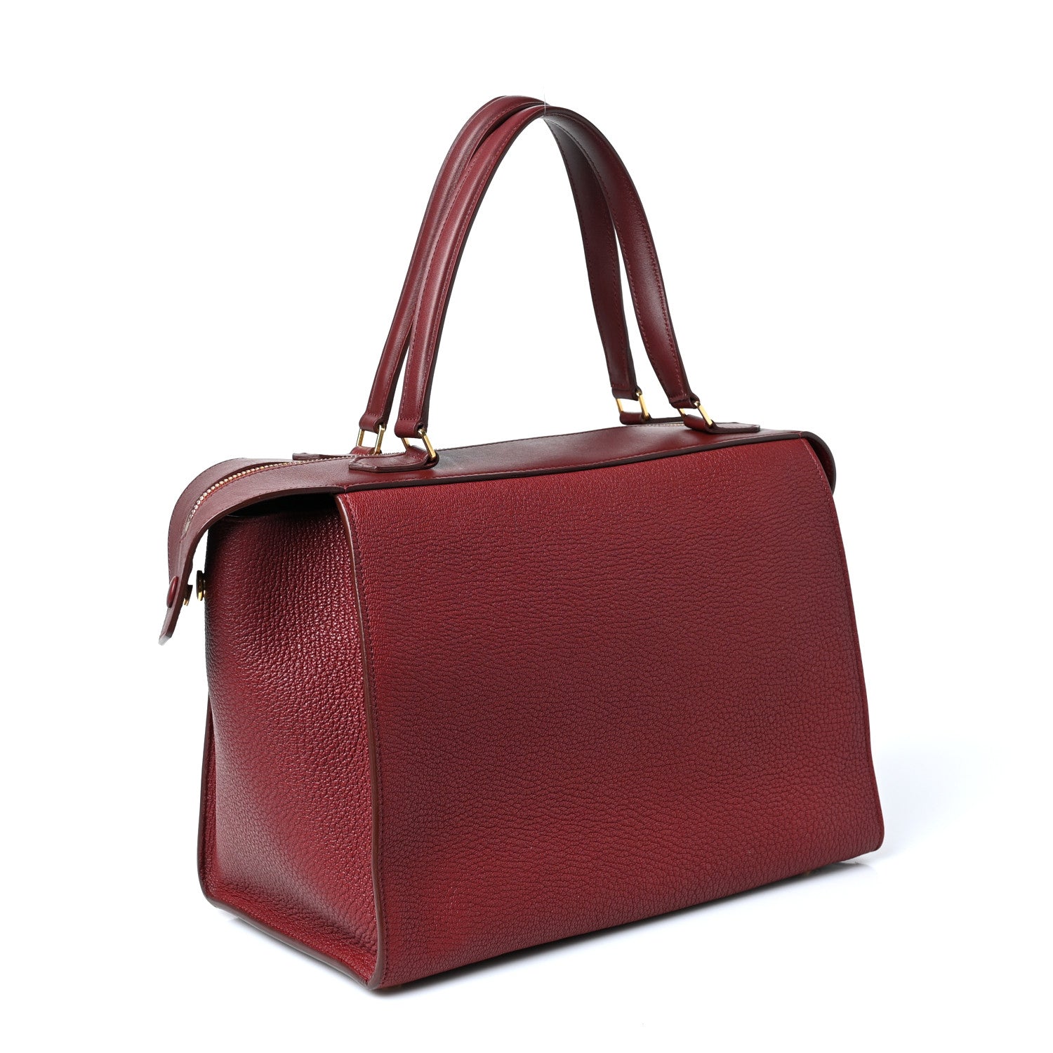 Celine Bullhide Calfskin Small Ring Bag Dark Ruby 2 of 7