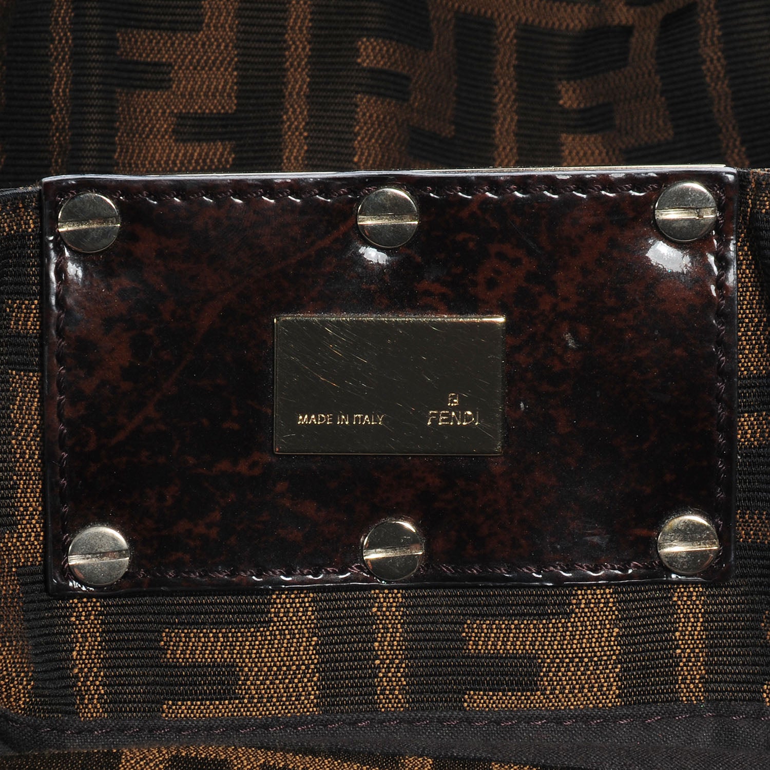 Fendi Zucca Mia Tote Tobacco 6 of 9