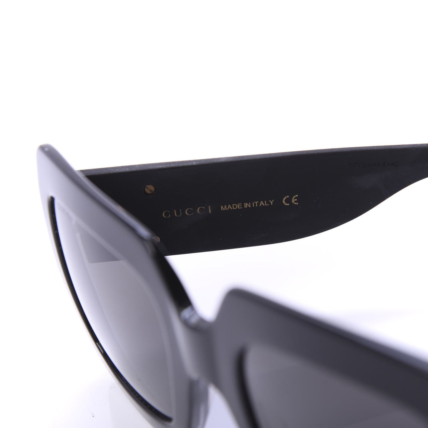 Square Frame GG0102S Sunglasses Glitter Gold