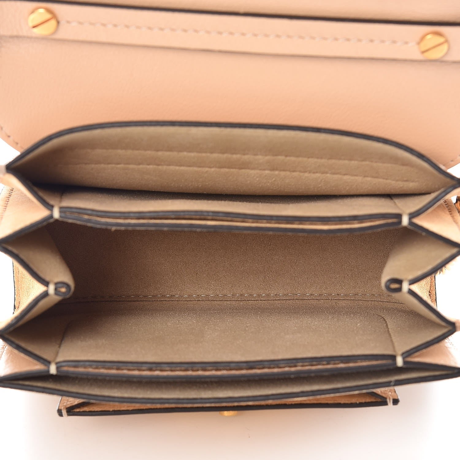 Givenchy Goatskin Suede Mini GV3 Shoulder Bag Nude 5 of 7