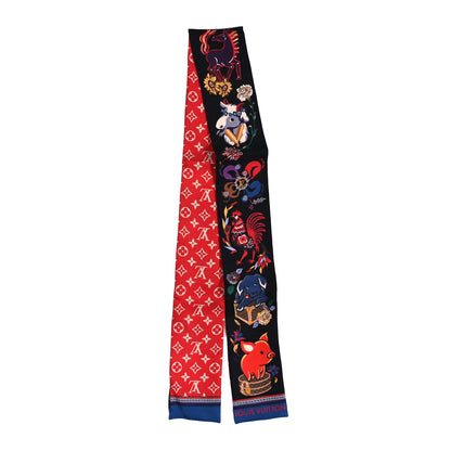 Louis Vuitton Silk Monogram Superstition Bandeau Black 2 of 3