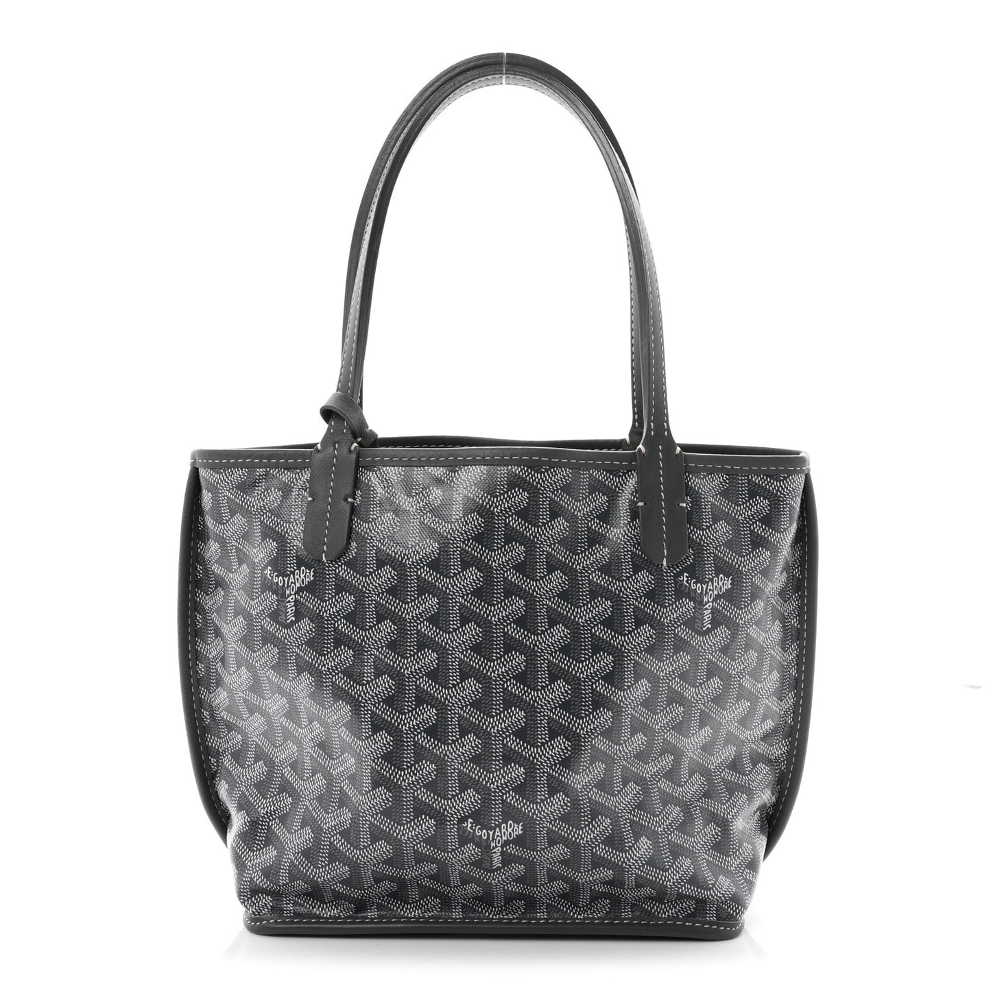 Goyardine Reversible Mini Anjou Grey