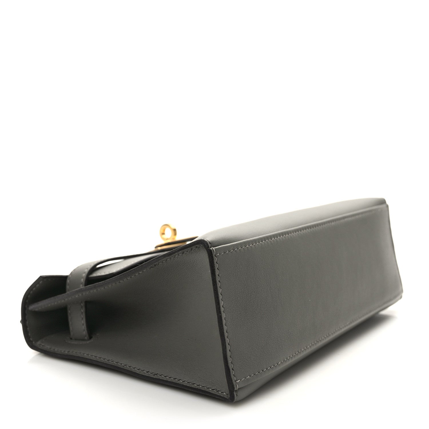 Hermes Swift Kelly Pochette Clutch Gris Meyer 4 of 10