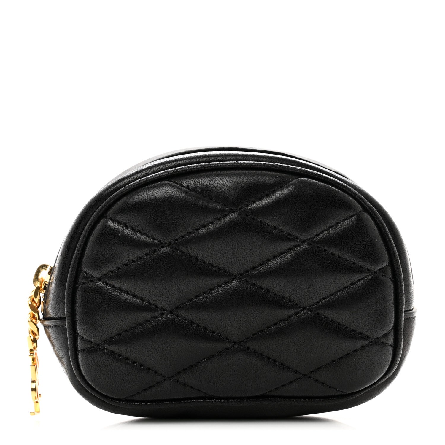 Saint Laurent Lambskin Quilted Lolita Cosmetic Pouch Black 1 of 7