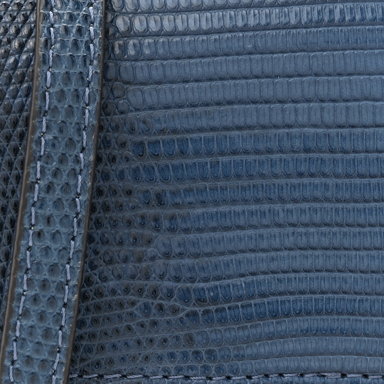 Fendi Lizard Mini Baguette Blue 8 of 10