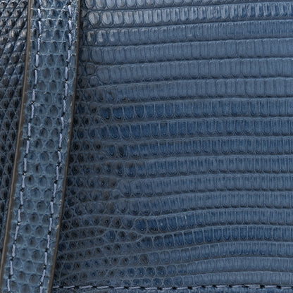Fendi Lizard Mini Baguette Blue 8 of 10