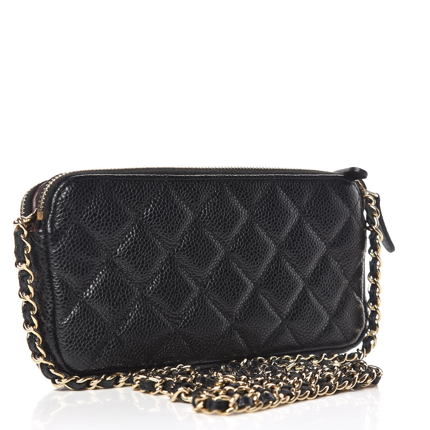 Chanel Caviar Quilted Small Clutch With Chain Black 3 of 14