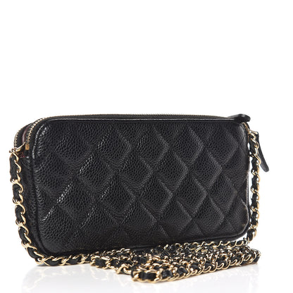 Chanel Caviar Quilted Small Clutch With Chain Black 3 of 14