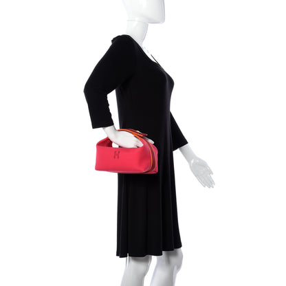 Hermes Canvas Small Bride-A-Brac Pouch Hibiscus 2 of 9