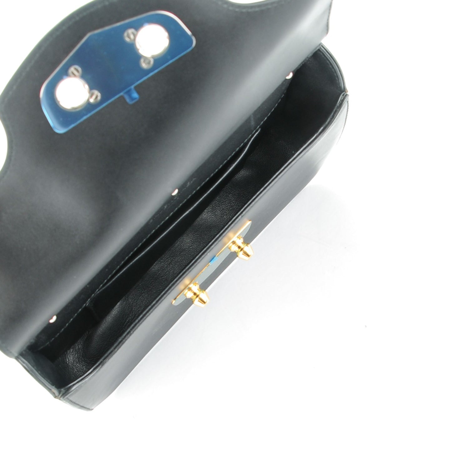 Smooth Calfskin Small Neo Classic Hardware Chain Bag Black