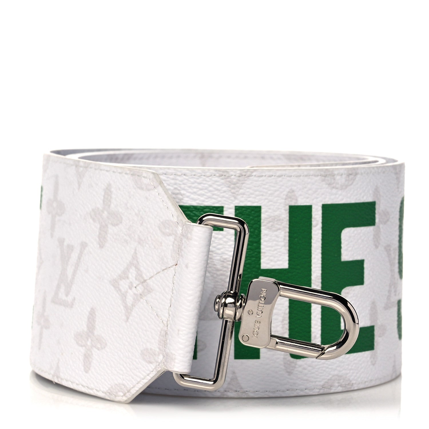 Louis Vuitton Monogram Shoulder Strap 80 MM White 1 of 6