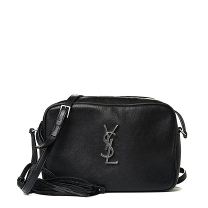 Saint Laurent Lambskin Monogram Small Lou Camera Bag Black 1 of 6