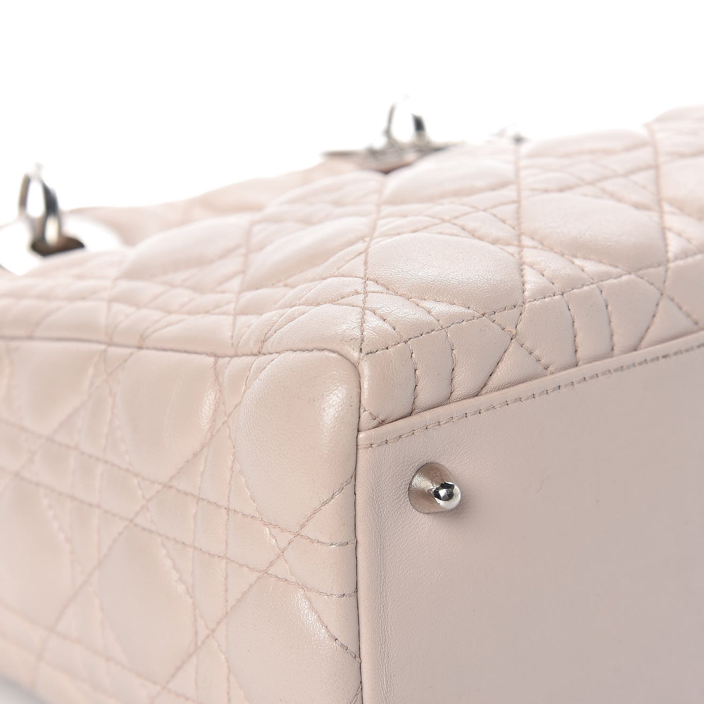 Lambskin Cannage Medium Lady Dior Light Pink
