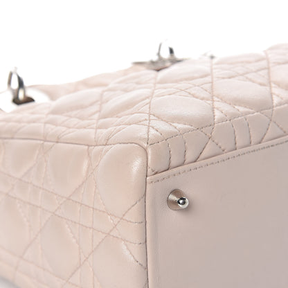 Christian Dior Lambskin Cannage Medium Lady Dior Light Pink 12 of 32