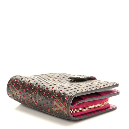 Louis Vuitton Monogram Perforated Compact Zipped Wallet Fuchsia 4 of 7