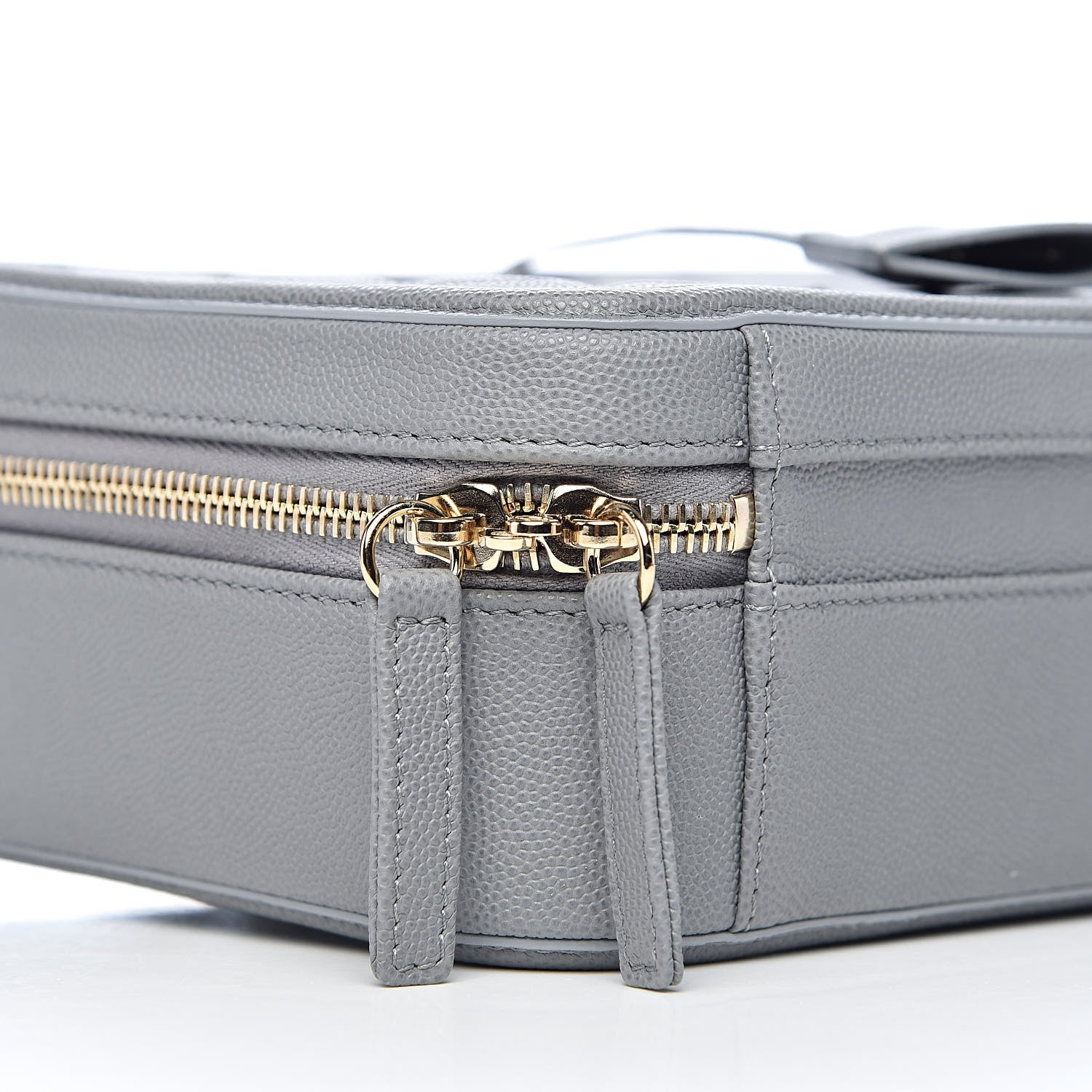 Chanel Caviar Quilted Medium CC Filigree Vanity Case Grey 8 of 11