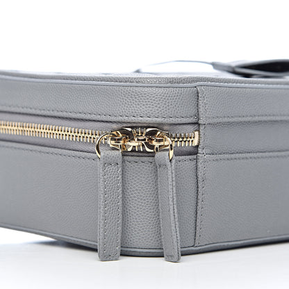 Chanel Caviar Quilted Medium CC Filigree Vanity Case Grey 8 of 11