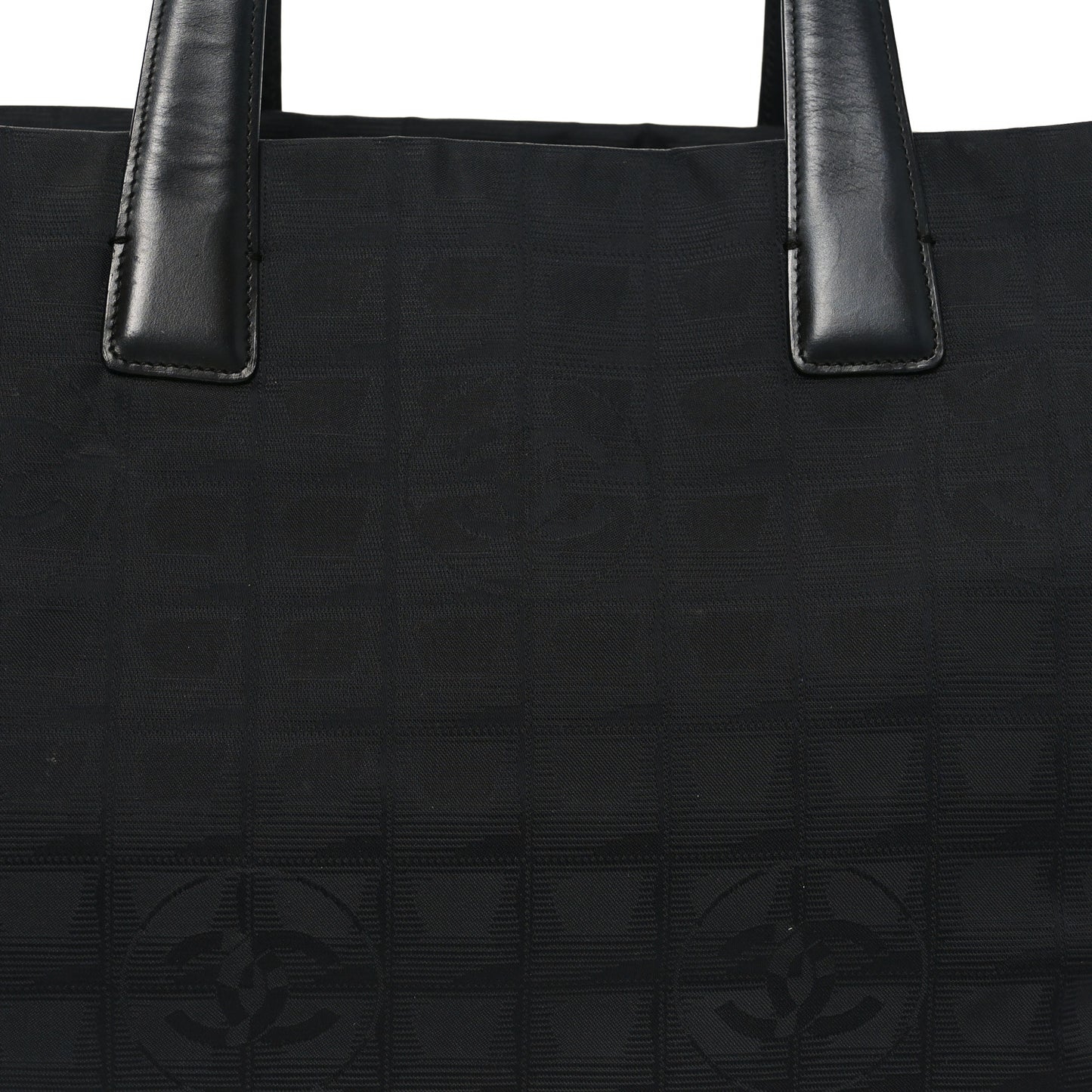 Nylon Large Travel Tote Black
