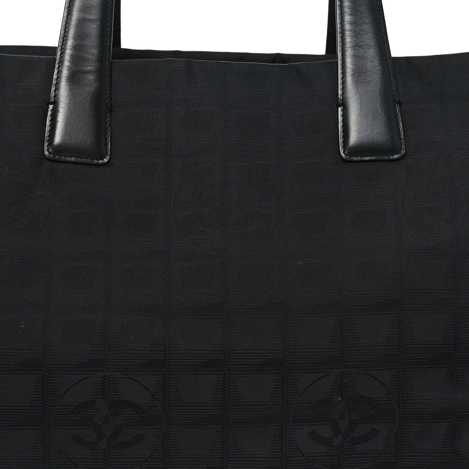 Chanel Nylon Large Travel Tote Black 8 of 10