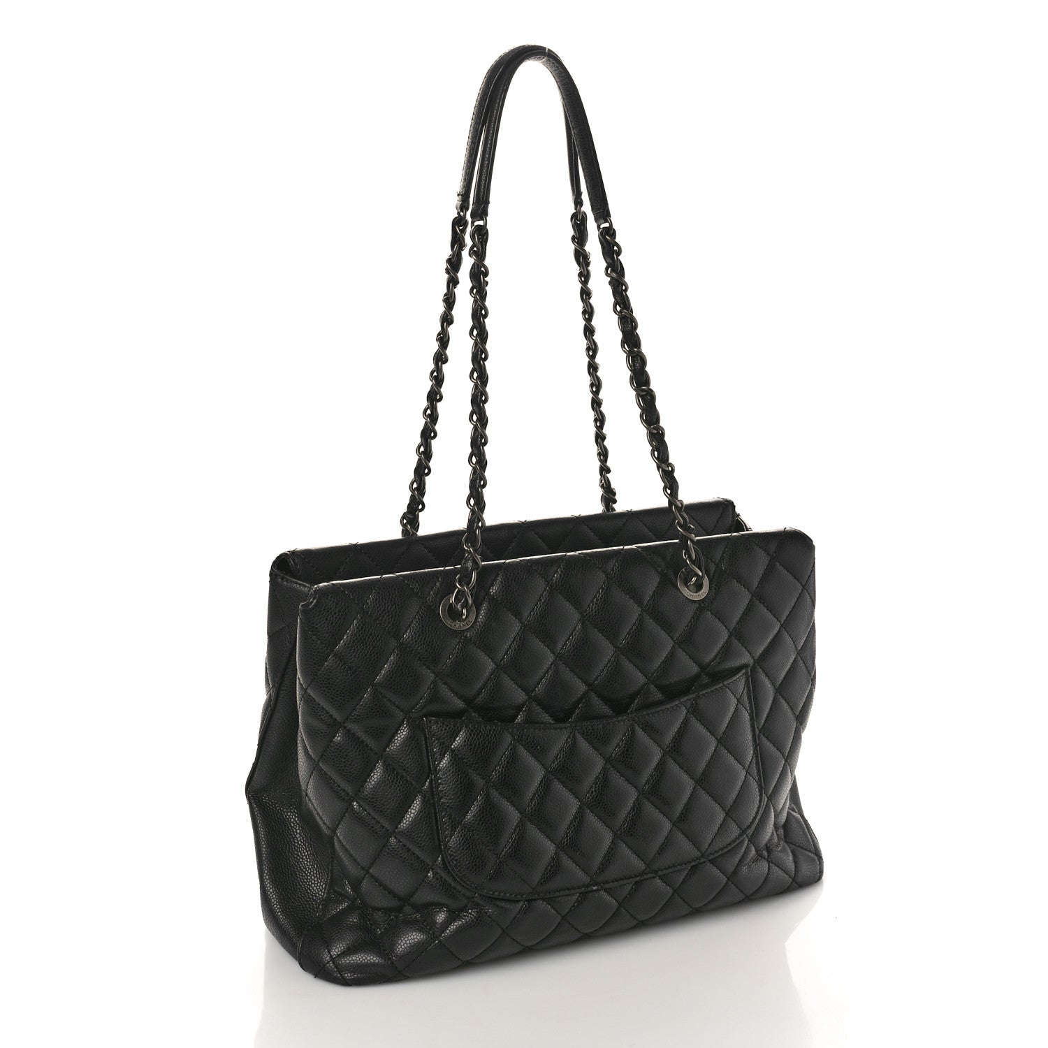 Chanel Caviar Quilted City Shopping Tote Black 2 of 14