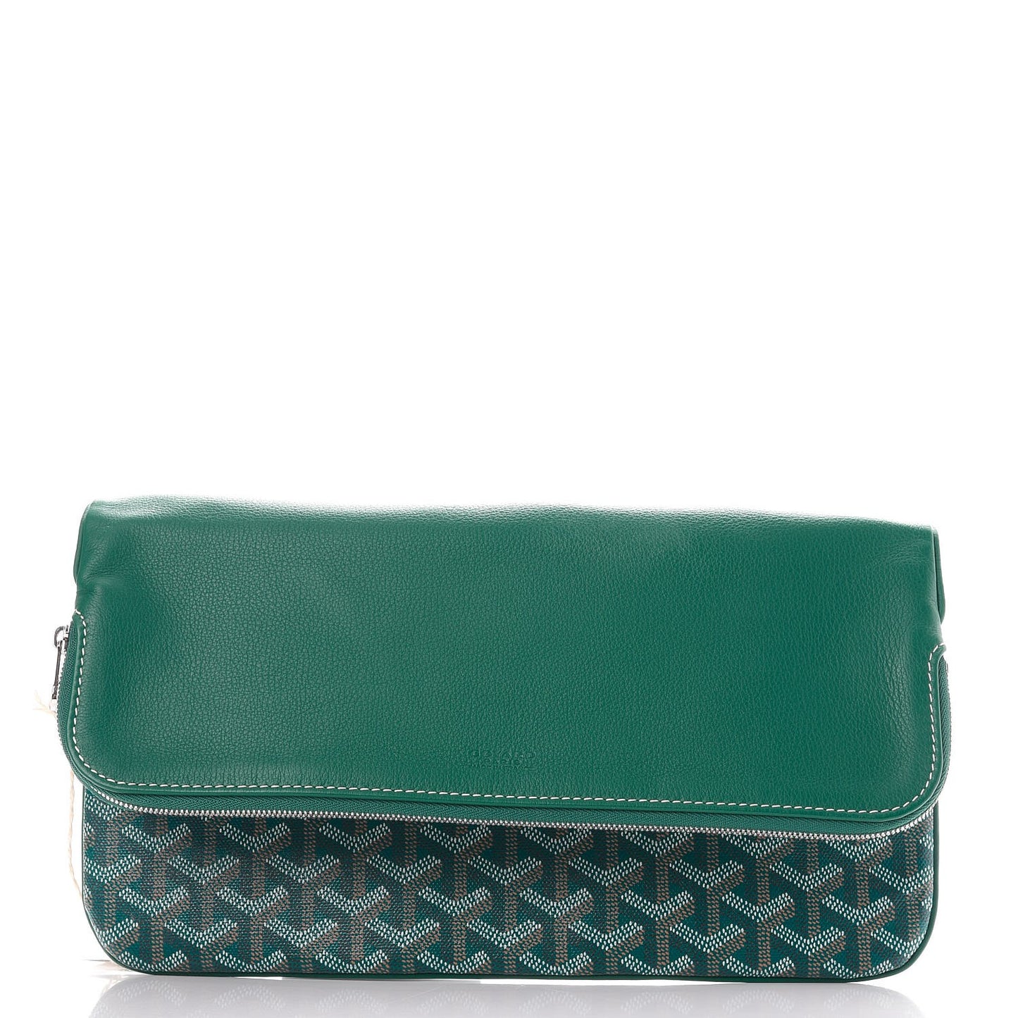 Goyardine Sainte Marie Soft Clutch Green