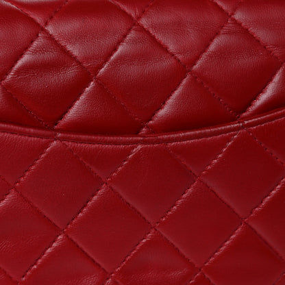Chanel Lambskin Quilted Mini Rectangular Flap Dark Red 12 of 14