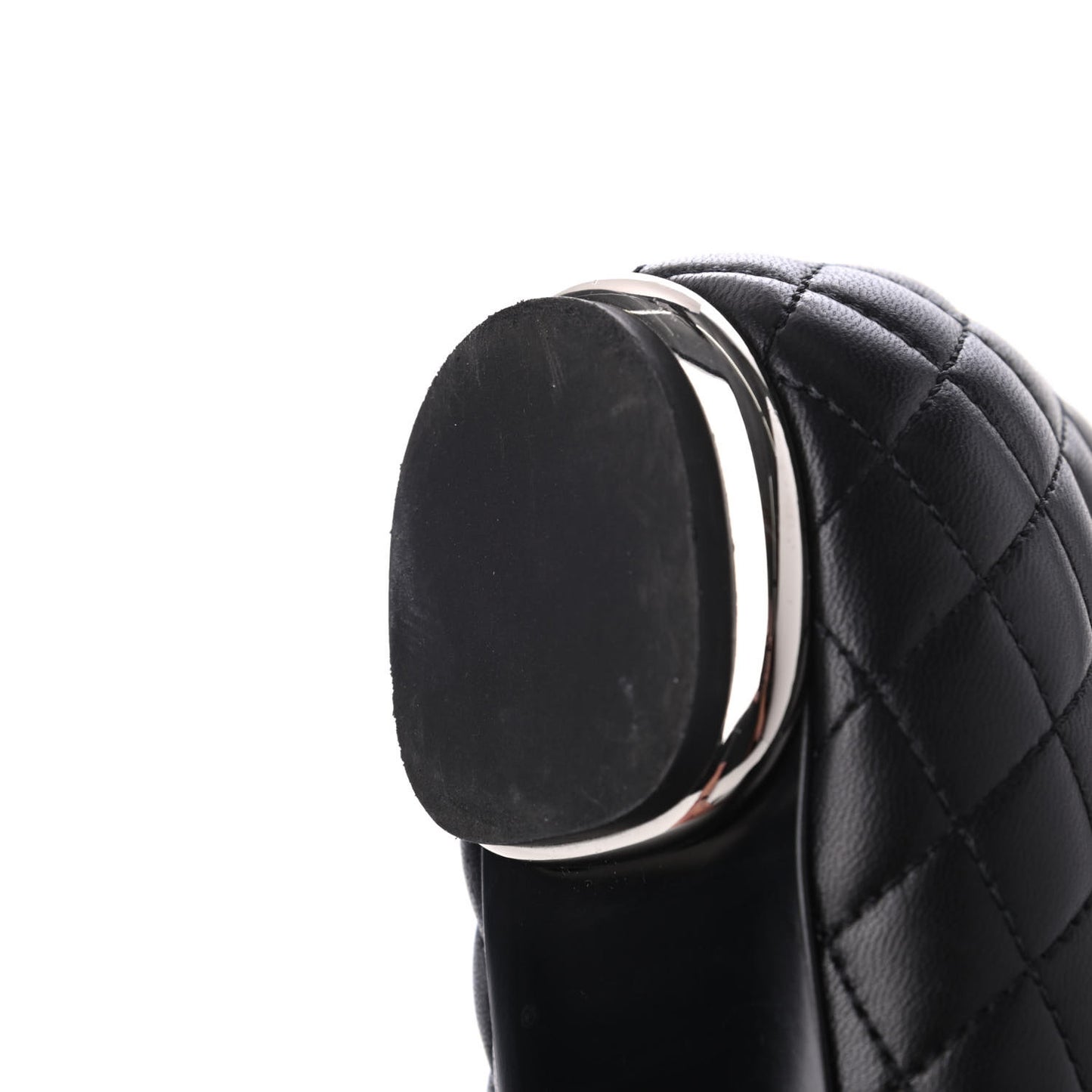 Lambskin Quilted CC Cap Toe Ballerina Flats 36.5 Black