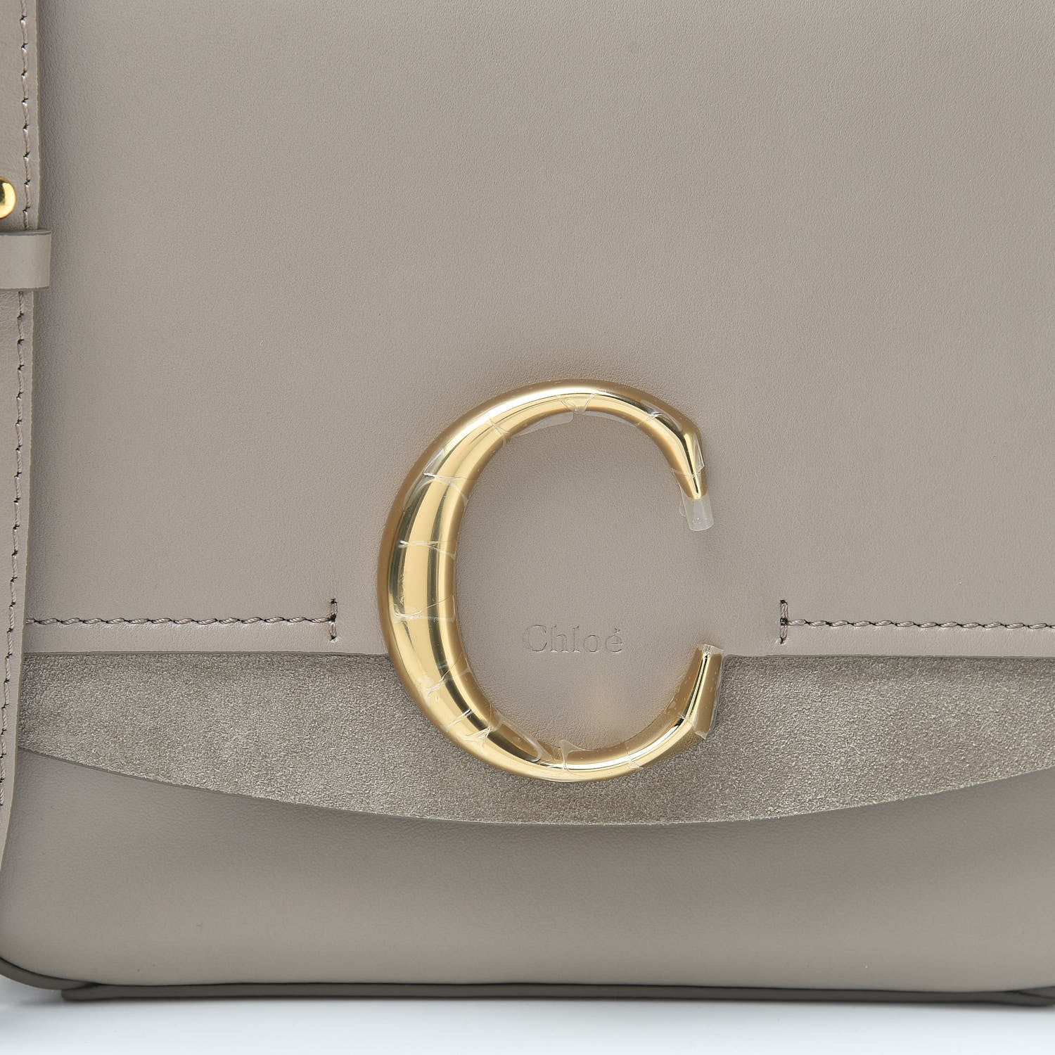 Chloe Calfskin Small C Double Carry Motty Grey 8 of 10