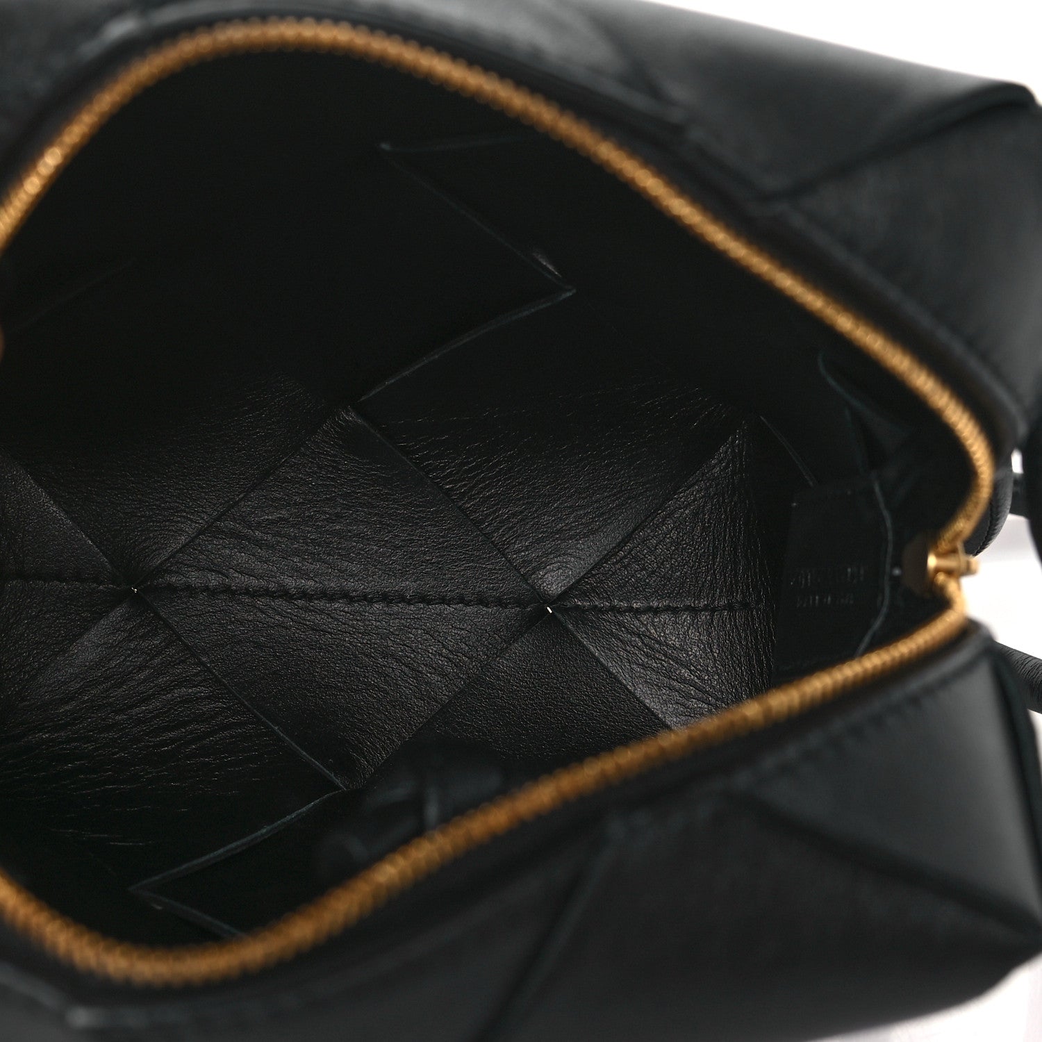 Bottega Veneta Lambskin Maxi Intrecciato Mini Cassette Camera Bag Black 5 of 9