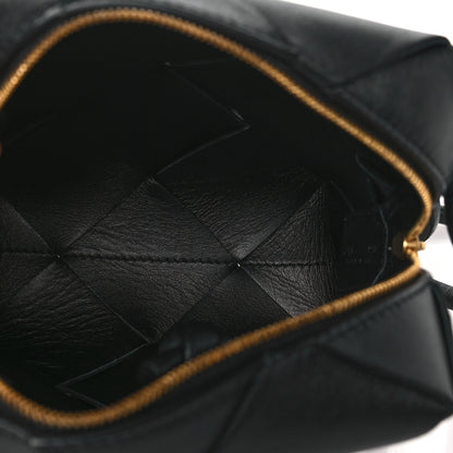 Bottega Veneta Lambskin Maxi Intrecciato Mini Cassette Camera Bag Black 5 of 9