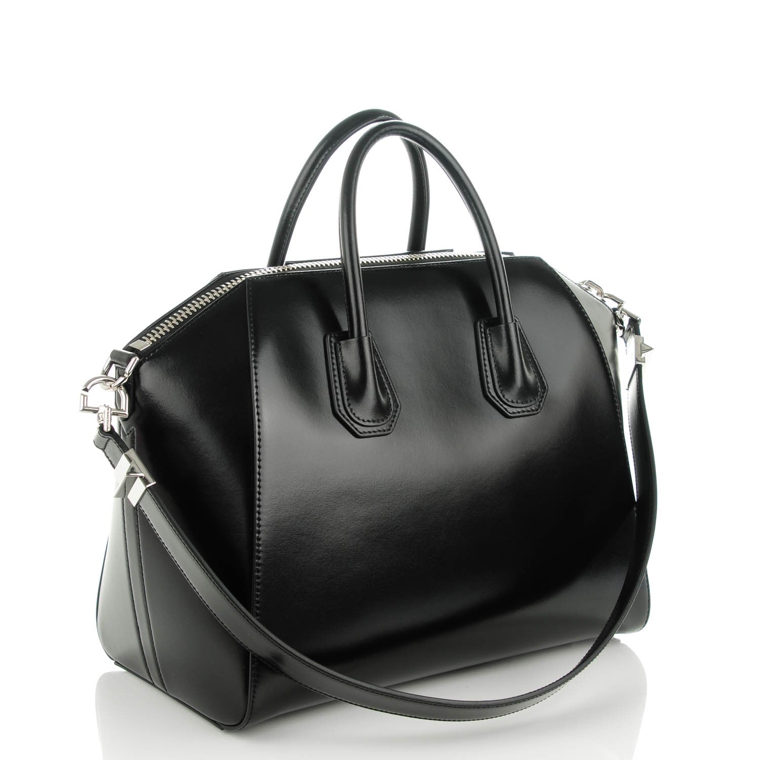 Givenchy Shiny Lord Calfskin Medium Antigona Black 3 of 7