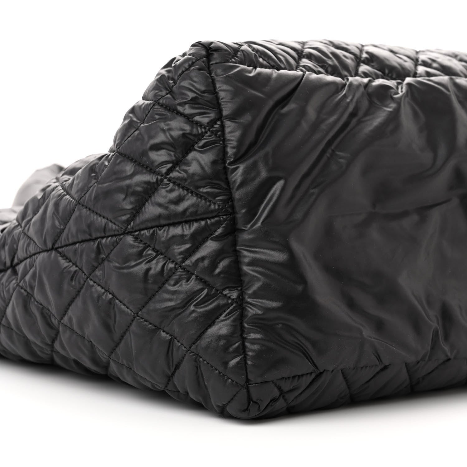 Chanel Nylon Quilted Large Coco Cocoon Tote Black 9 of 11