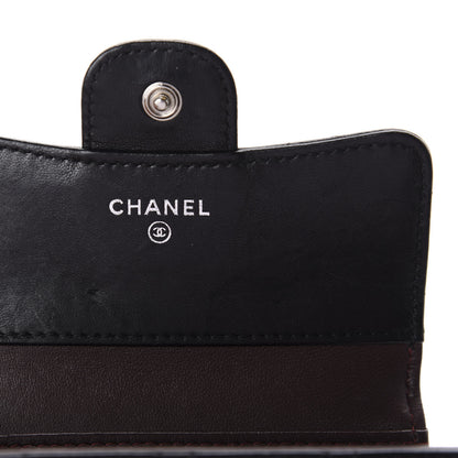 Chanel Lambskin Quilted Compact Flap Wallet Black 5 of 8