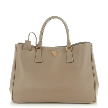 Prada Saffiano Lux Large Tote Argilla 1 of 9