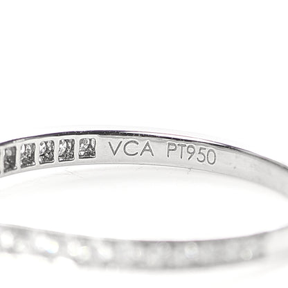 Van Cleef & Arpels Platinum Diamond .32ct Romance Solitaire Ring 49 4.75 5 of 8
