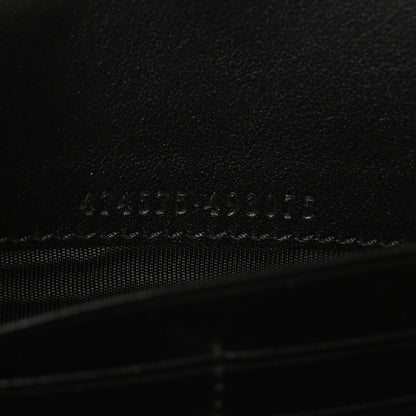 Gucci Calfskin Matelasse GG Marmont Chain Wallet Black 7 of 10