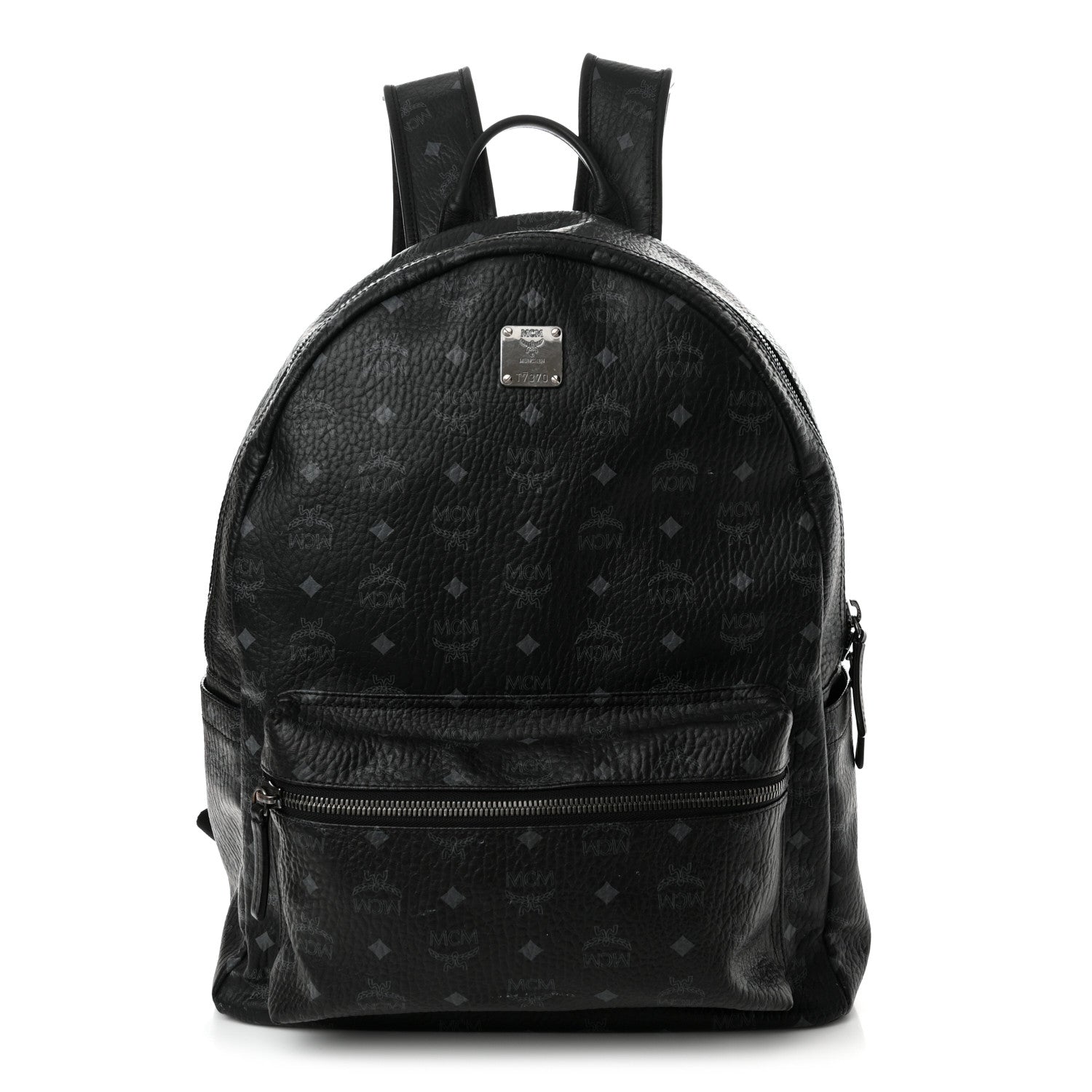 MCM Visetos Large Stark Backpack Black 1 of 16