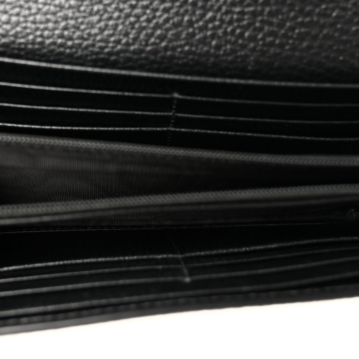 Dollar Calfskin GG Supreme Monogram Petite GG Marmont Wallet Chain Bag Black Beige Ebony