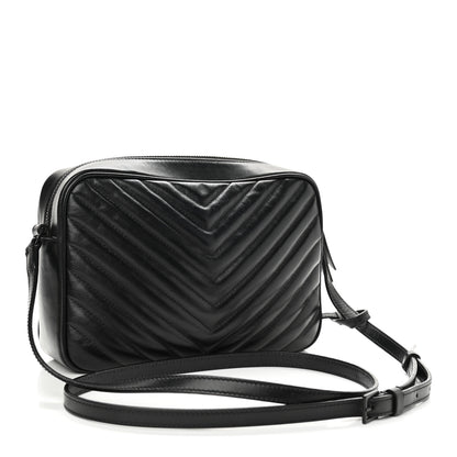 Saint Laurent Calfskin Matelasse Monogram Lou Camera Bag Black 3 of 10