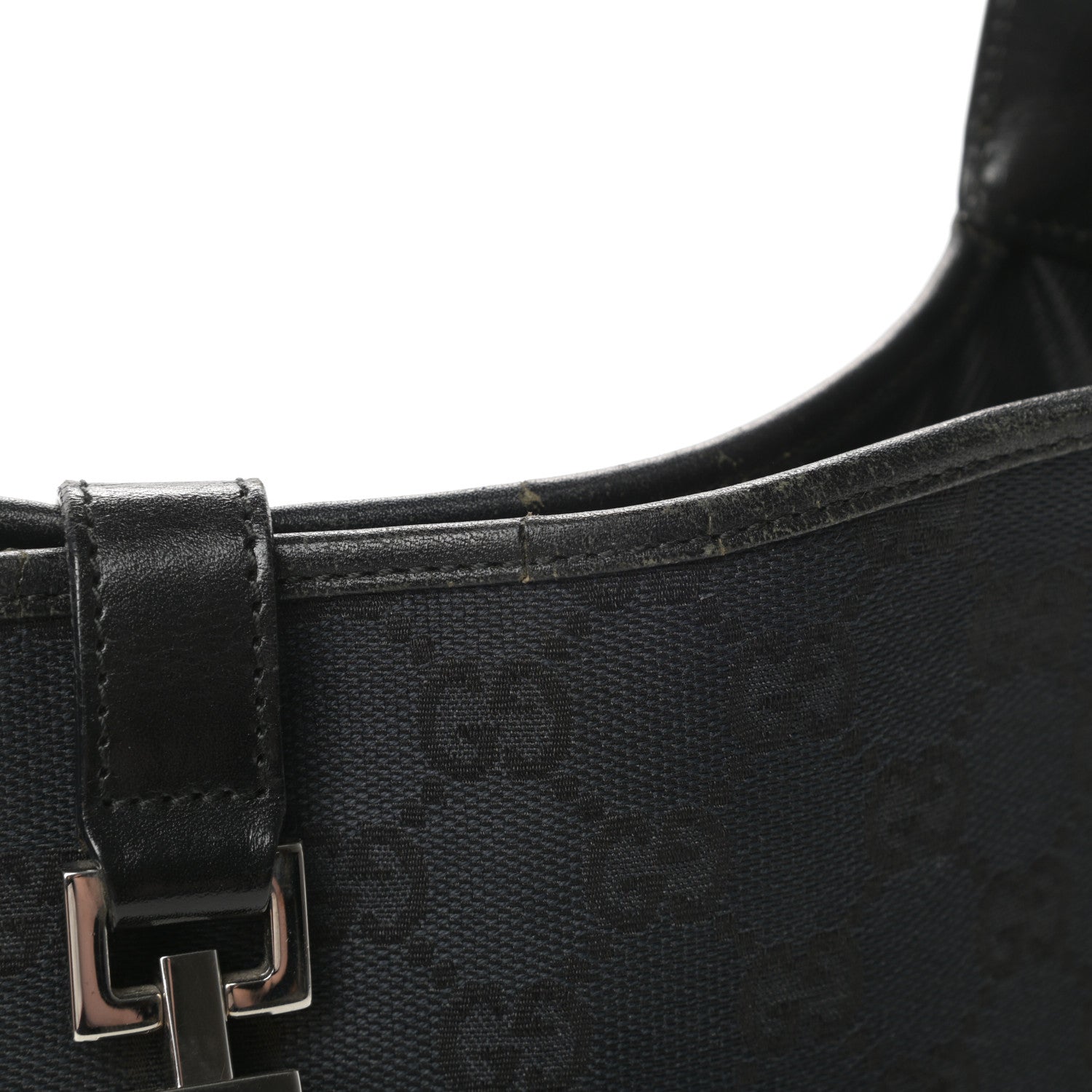 Gucci Monogram Small Jackie O Hobo Black 16 of 18