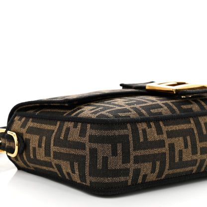 Fendi Fabric Jacquard FF 1974 Medium Baguette Tobacco Moro Black 1708501 –  FASHIONPHILE