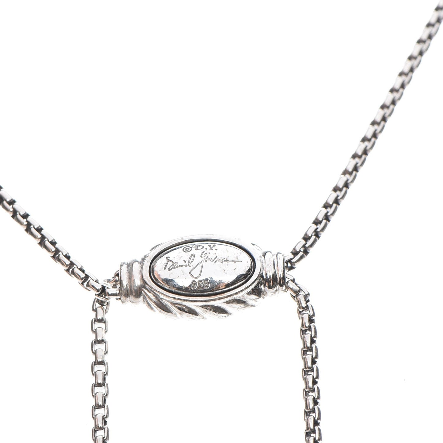 Sterling Silver 14K Yellow Gold 28mm Crossover Pendant Necklace