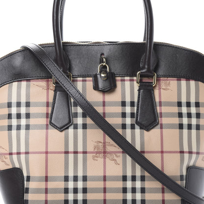 Burberry Haymarket Check Medium Primrose Tote Chocolate 7 of 15