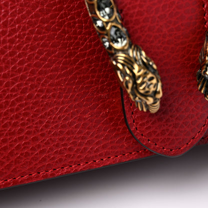 Gucci Dollar Calfskin Swarovski Crystal Small Dionysus Shoulder Bag Hibiscus Red 13 of 14