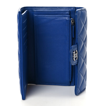Chanel Lambskin Quilted Medium Flap Wallet Royal Blue 9 of 16
