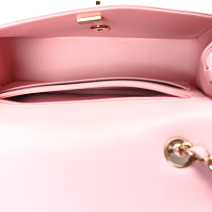 Chanel Lambskin Quilted Mini Rectangular Flap Pink 5 of 10