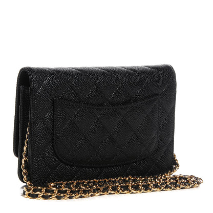Chanel Caviar Quilted Wallet On Chain WOC Black 3 of 9