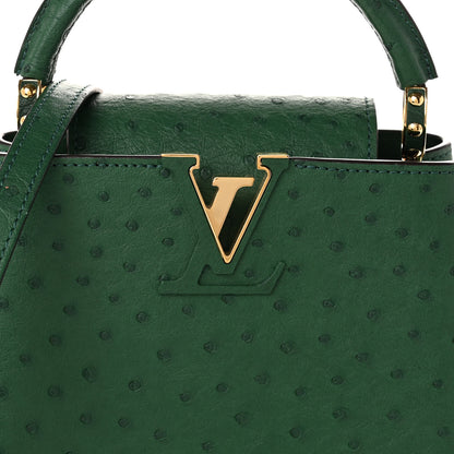 Louis Vuitton Ostrich Capucines Mini Mint 7 of 10