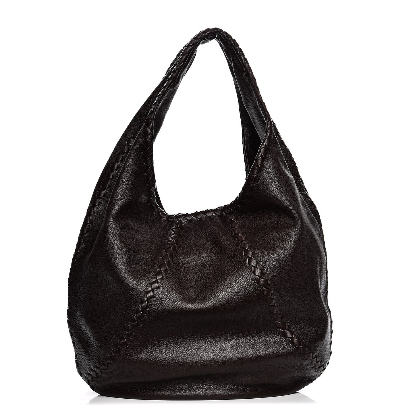 Cervo Deerskin Large Hobo Ebano